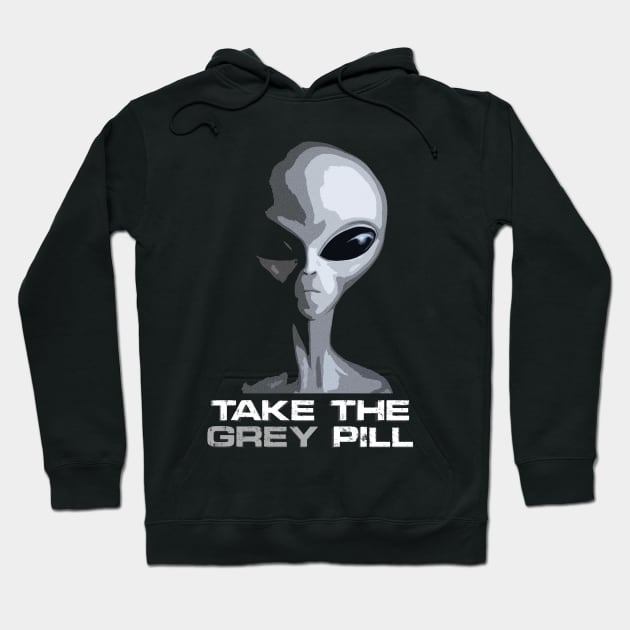 Take the GREY pill. Hoodie by AbductionWear